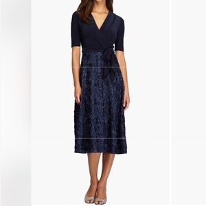 Embellished Surplice Cocktail Dress Size 14 ( D -  11)